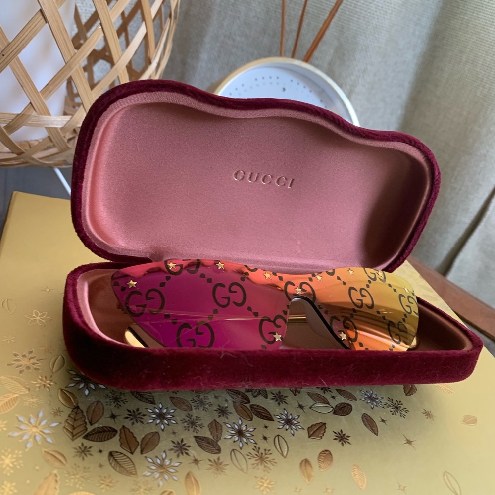 Color-Shifting Gucci Monogram Sunglasses